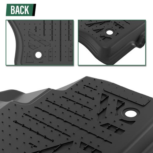 Solid Spare Fit For 2014-2021 Ford Transit Connect All Weather TPE Floor Mats 1st Row Liner
