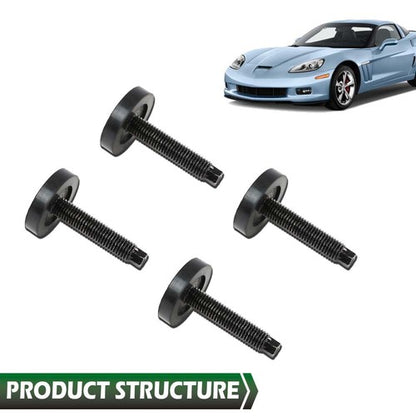 Solid Spare 4Pcs/Set Lowering Suspension Bolt Kit Fit For 2005-2013 Chevrolet Corvette Black
