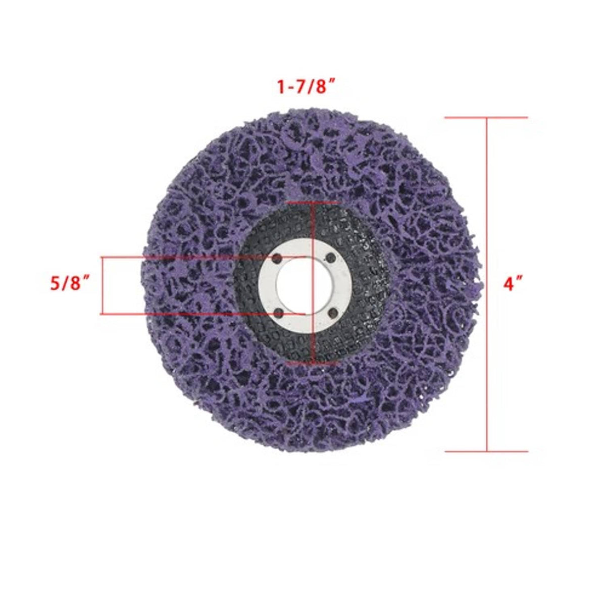 Solid Spare For Metal and Wood (6 Black, 6 Purple) 12 Pack: 4 x 5/8" Diamond Grinding Discs