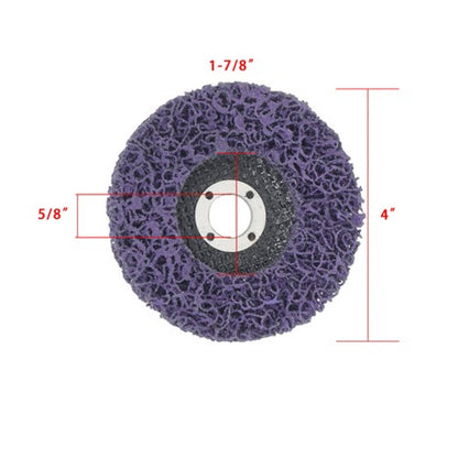 Solid Spare For Metal and Wood (6 Black, 6 Purple) 12 Pack: 4 x 5/8" Diamond Grinding Discs