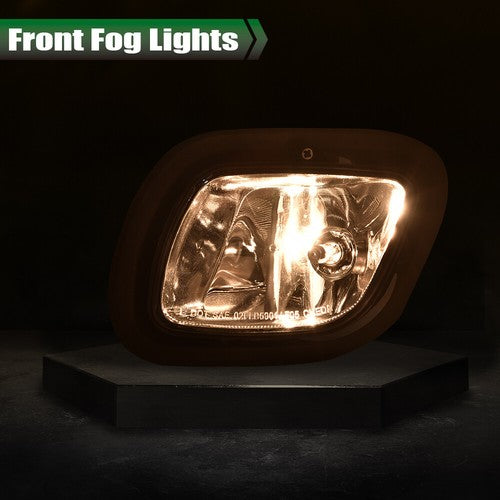 Solid Spare Bumper Fog Lights Driving Lamps W/ Bulbs Fit For 2008-2017 Freightliner Cascadia