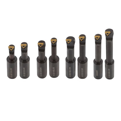 Solid Spare 3" Boring head R8 Shank +TCMT 8pcs Indexable 3/4" Boring Bar Set