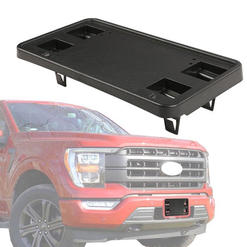 Solid Spare Fit For 2015-2017 Ford F-150 Front Bumper License Plate Mounting Bracket Holder