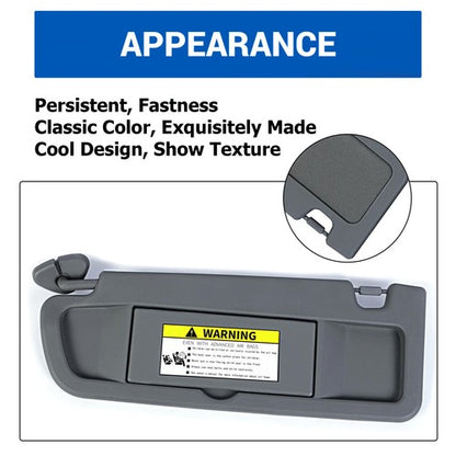 Solid Spare Driver Side Left Sun Visor For Honda Civic 2006 2007 2008 2009 2010 2011