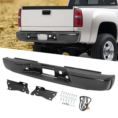 Solid Spare For Chevrolet Silverado GMC Sierra 2500HD/3500HD 1999-2007 Rear Bumper Assembly