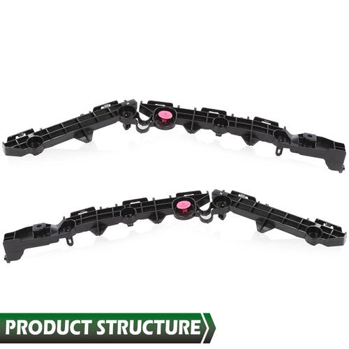 Solid Spare Rear Bumper Retainer Set Fit For 2019-2021 Toyota RAV4 Driver & Passenger Side