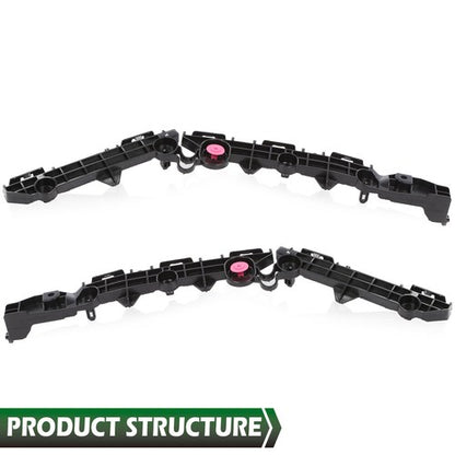 Solid Spare Rear Bumper Retainer Set Fit For 2019-2021 Toyota RAV4 Driver & Passenger Side