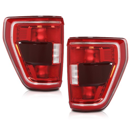 Solid Spare Fit For 21-2023 Ford F-150 XLT w/ Blind Spot TaiL Lights Brake Lamps Left+Right