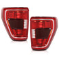 Solid Spare Fit For 21-2023 Ford F-150 XLT w/ Blind Spot TaiL Lights Brake Lamps Left+Right