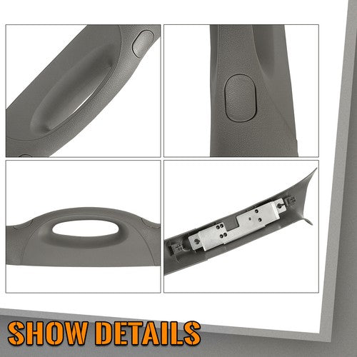 Solid Spare Fit For 2004-2008 Ford F150 F-150 Gray Passenger Side Front A Pillar Trim Handle