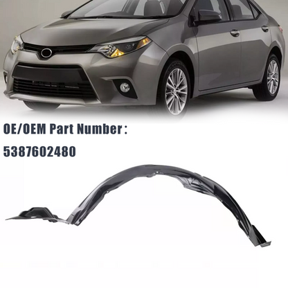 Front LH Driver Side Fender Liner Splash Shield For 2014-16 Toyota Corolla Sedan