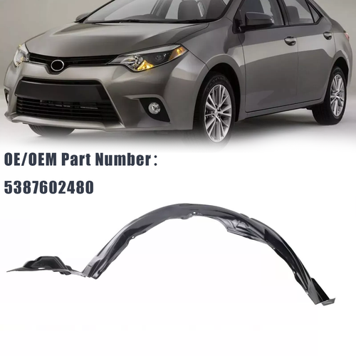 Front LH Driver Side Fender Liner Splash Shield For 2014-16 Toyota Corolla Sedan