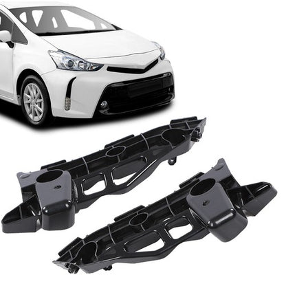 Solid Spare Fit For 2012-2018 Toyota Prius V Front Bumper Bracket Support Left+Right Side