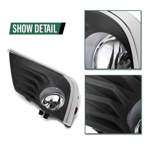 Solid Spare Fit For 2016-2018 Nissan Altima Fog Lights Driving Lamps w/ Wiring Left+Right