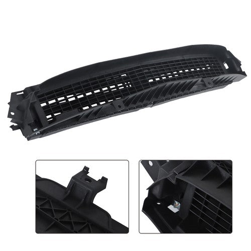 Solid Spare For 2014-2016 Chevy Malibu Black Plastic Front Bumper Grille Shutter 23478032