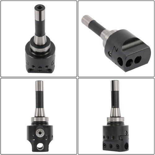 Solid Spare 3" Boring head R8 Shank +TCMT 8pcs Indexable 3/4" Boring Bar Set