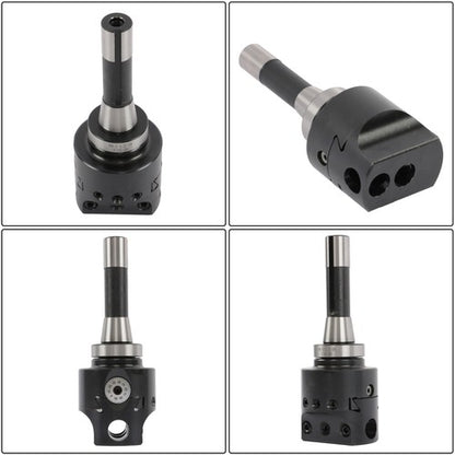 Solid Spare 3" Boring head R8 Shank +TCMT 8pcs Indexable 3/4" Boring Bar Set