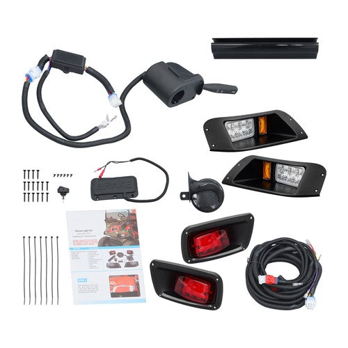 Solid Spare NEW LED Light Kit Street Legal Kit w/Turn Signal Switch For EZGO TXT 96-13
