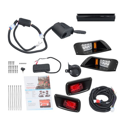 Solid Spare NEW LED Light Kit Street Legal Kit w/Turn Signal Switch For EZGO TXT 96-13
