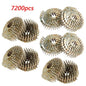 Solid Spare 1-1/4" × 0.12" 15 Degree Galvanized Coil Roofing Nail 3/8" Head Diameter 7200Pcs
