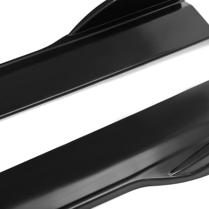 Solid Spare Side Skirt Body Kit For Dodge Charger SRT 15-23 Rocker Panels Extension Splitter