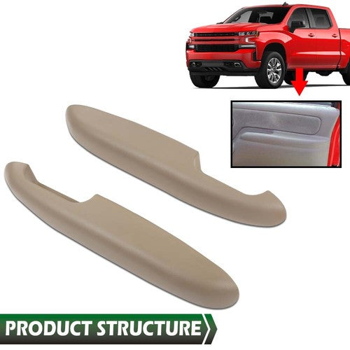 Solid Spare Door Armrest Front Driver & Passenger Side Fit For Chevy GMC Pickup Truck SUV