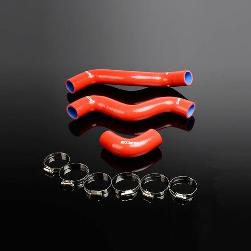 Solid Spare Fit For 1985-1991 Fiat UNO 1.3T Turbo MK1 Silicone Radiator Hose Clamps Kit Red