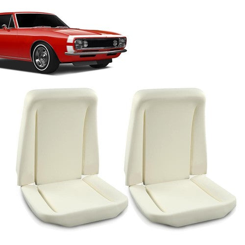 Solid Spare Fit For 1966-1972 GM Front Bucket Seat Foam Bun Cushion Upper & Lower Pair
