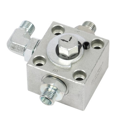 Solid Spare 2 Three Way Diverter Valves for 1-2 ton Chinese Mini Excavator w/ Quick Connects