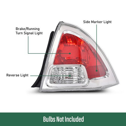 Solid Spare Fit For 06-09 Ford Fusion Tail Light Brake Lamp Right Passenger Side FO2819113