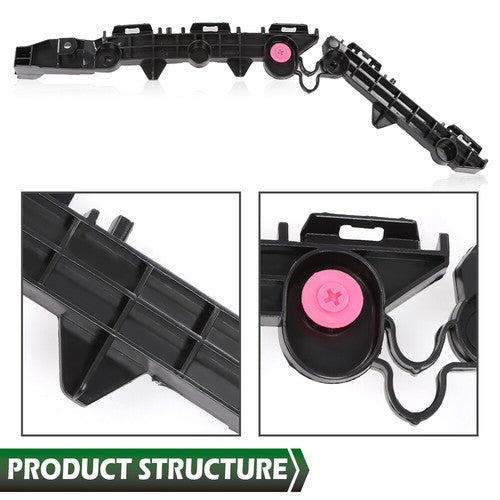 Solid Spare Rear Bumper Retainer Set Fit For 2019-2021 Toyota RAV4 Driver & Passenger Side