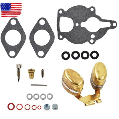 Solid Spare Carburetor Kit & Float For Zenith Wisconsin Engine VH4D VHD TJD Replaces LQ39