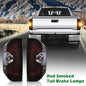 Solid Spare Fit For 2014-2021 Toyota Tundra Red Smoked Tail Light Brake Lamps Left+Right