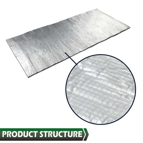 Solid Spare Car Insulation Sound Deadening Heat Shield Thermal Noise Proof Mat 90" x 39"