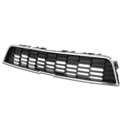 Solid Spare Fit For 2012-2016 Chevrolet Sonic Front Bumper Upper Grille Grill w/ Chrome Trim