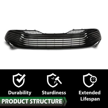 Solid Spare Fit For 2018-2020 Toyota Camry LE XLE Black Front Bumper Lower Grille Grill