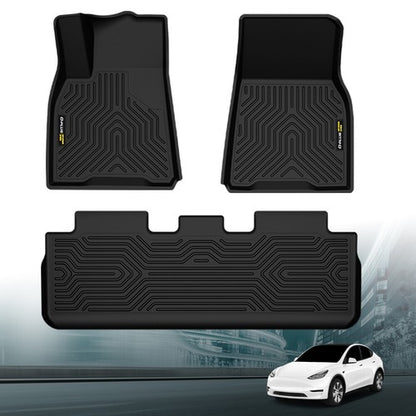 Solid Spare All Weather TPE Floor Mats Fit For 2020-2024 Tesla Model Y Protection Liners