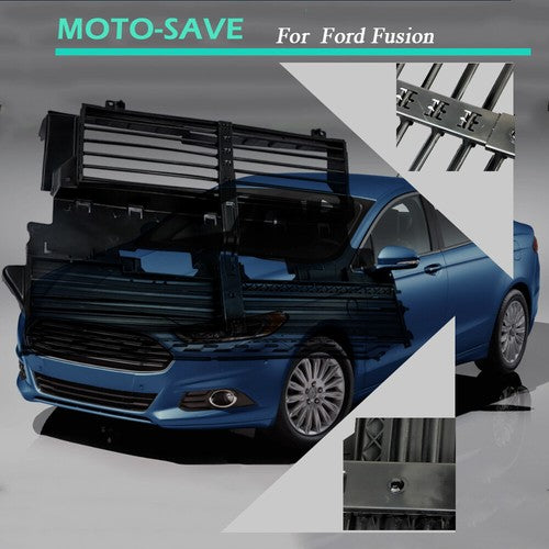Solid Spare Fit For Ford Fusion 2.0L 2013-2016 Front Grille Radiator Shutter DS7Z-8475-A