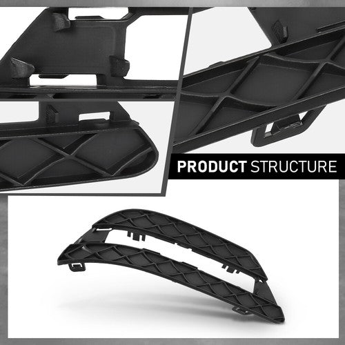 Solid Spare Fit For 2012-2014 Mercedes Benz C-Class Daytime Running Light Insert Bezel Set