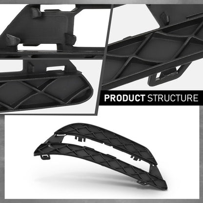Solid Spare Fit For 2012-2014 Mercedes Benz C-Class Daytime Running Light Insert Bezel Set