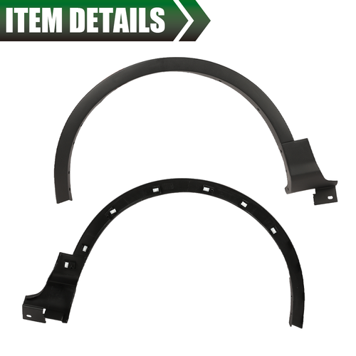 Solid Spare Front Right Side Fender Flare Wheel Arch Molding Fit For 2013-2017 Ford Escape
