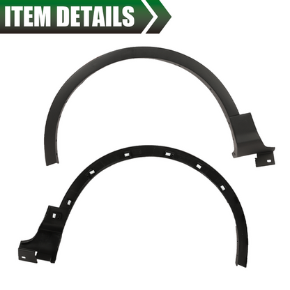 Solid Spare Front Right Side Fender Flare Wheel Arch Molding Fit For 2013-2017 Ford Escape