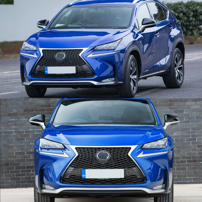 Front Bumper Grille For 2015-2017 Lexus NX200T NX300H F Sport Grill Chrome Black