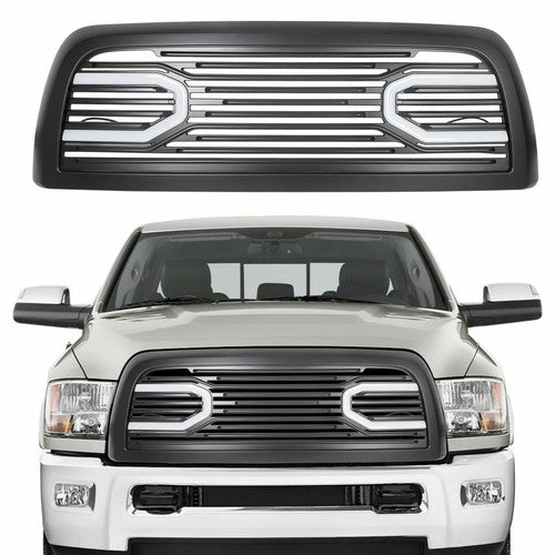 Solid Spare For 2010-2018 Dodge Ram 2500 3500 4500 5500 Big Horn Black Grille Shell & Lights