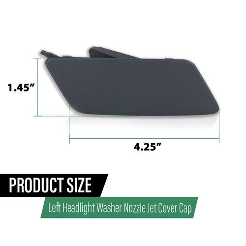 Solid Spare Fit For 2015-2019 Land Rover Discovery Sport Headlight Washer Cover Right Side