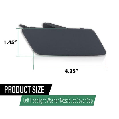 Solid Spare Fit For 2015-2019 Land Rover Discovery Sport Headlight Washer Cover Right Side