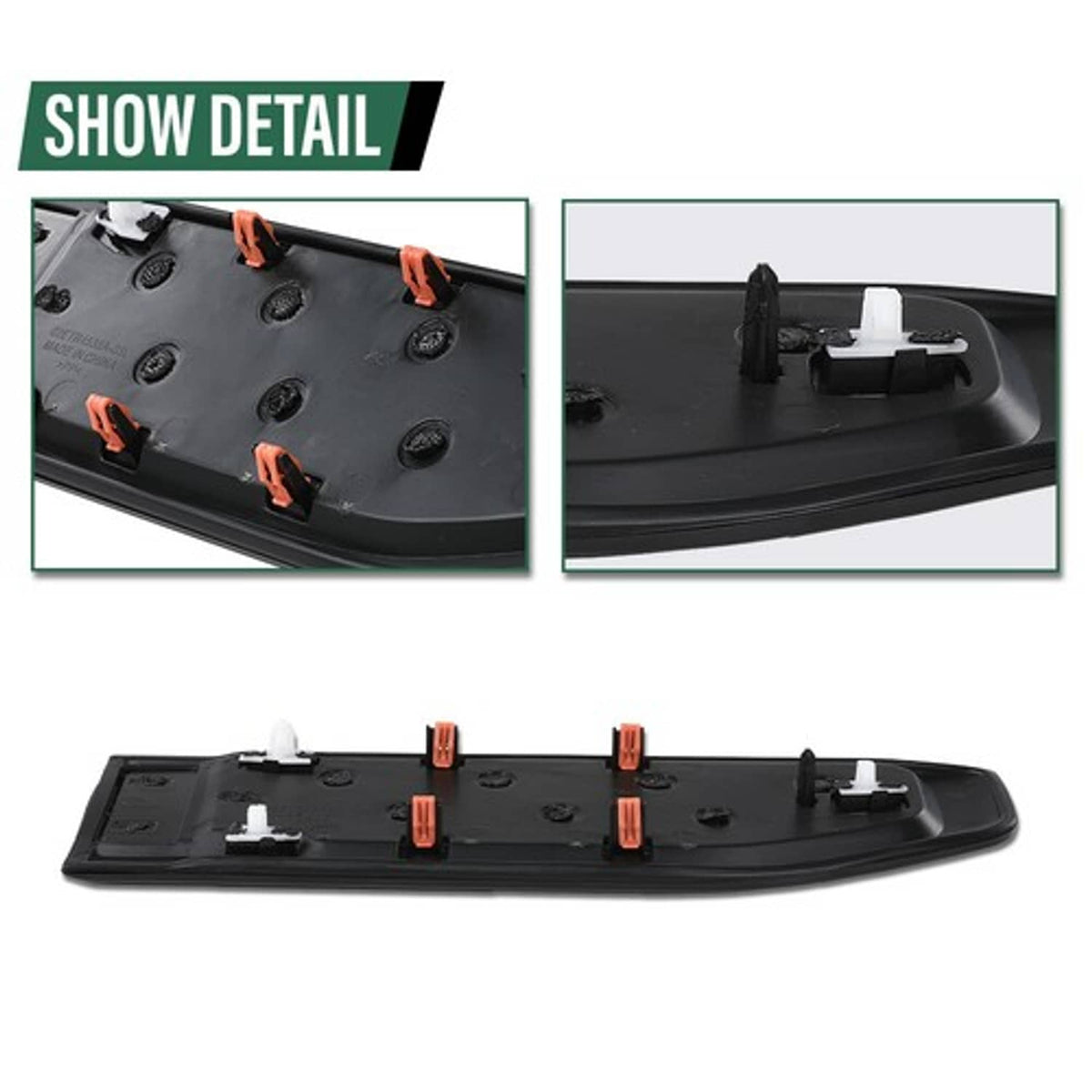 Solid Spare New Fender Vent Black Emblem Fit For 2019-2025 GMC Sierra 1500 Left+Right