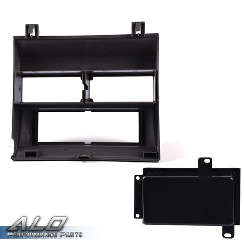 Solid Spare Fit For 88-94 Chevy GMC Trucks Pocket Radio Dash Bezel Kit Mount Trim Gray