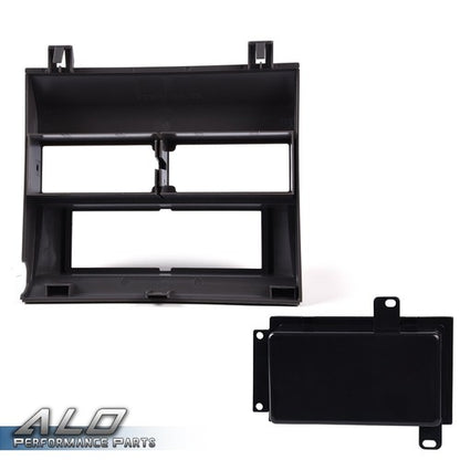 Solid Spare Fit For 88-94 Chevy GMC Trucks Pocket Radio Dash Bezel Kit Mount Trim Gray