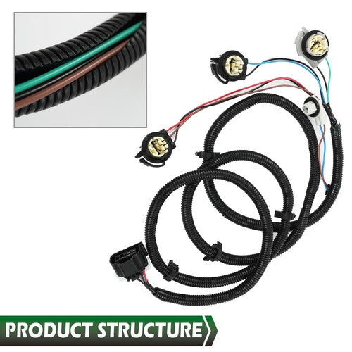 Solid Spare Fit For 03-07 Chevy Silverado GMC Sierra Tail Light Wiring Harness Right Side